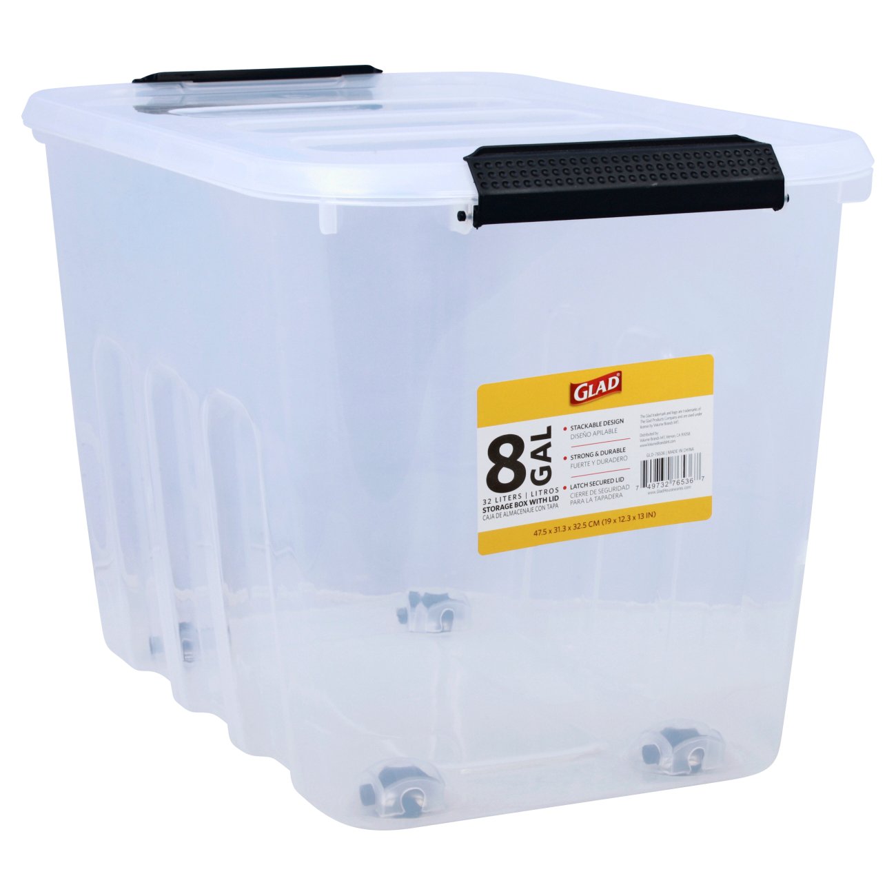 Glad Storage Container With Lid Shop Storage Bins at HEB