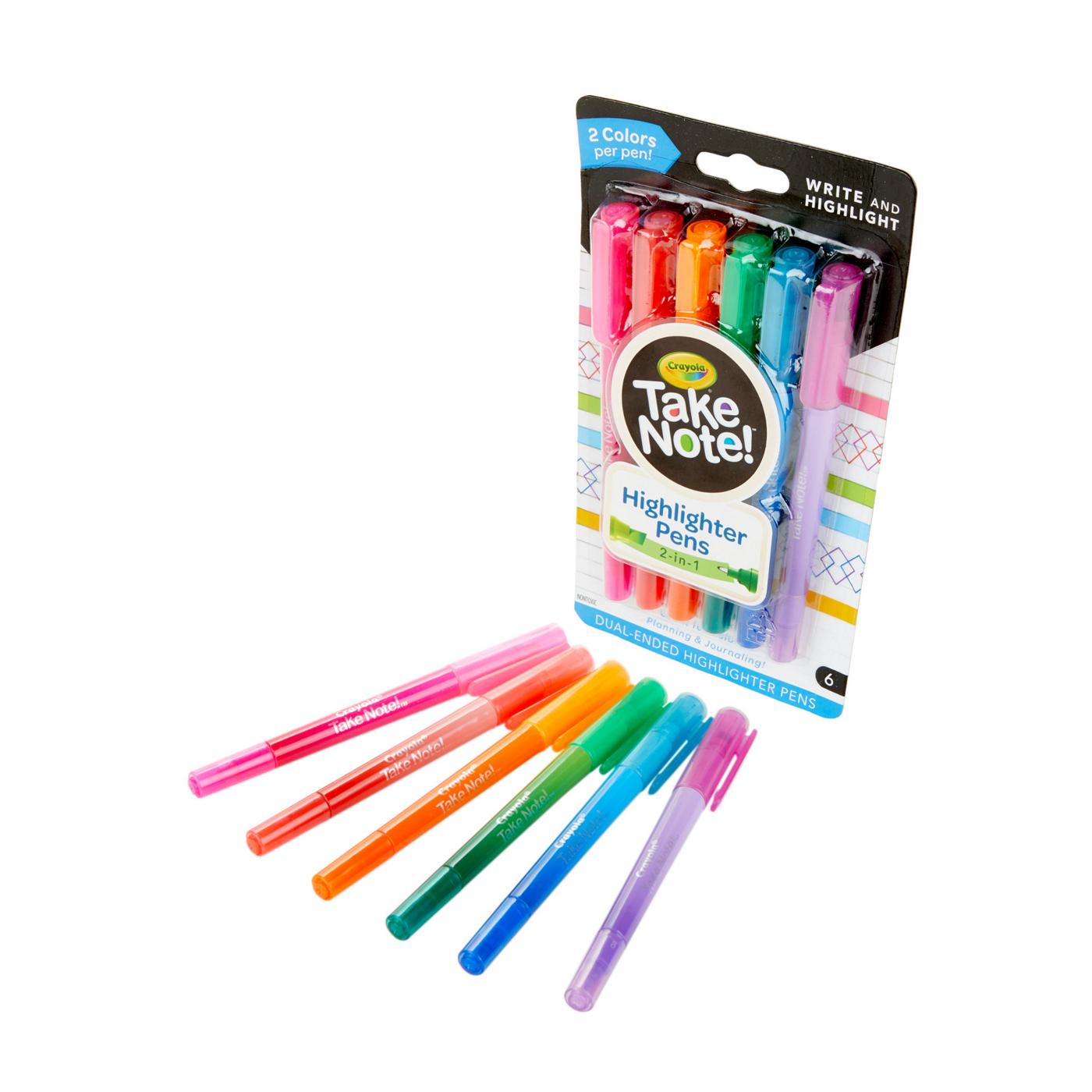 Crayola Take Note Dual End Highlighter Pens - Shop Highlighters & Dry ...