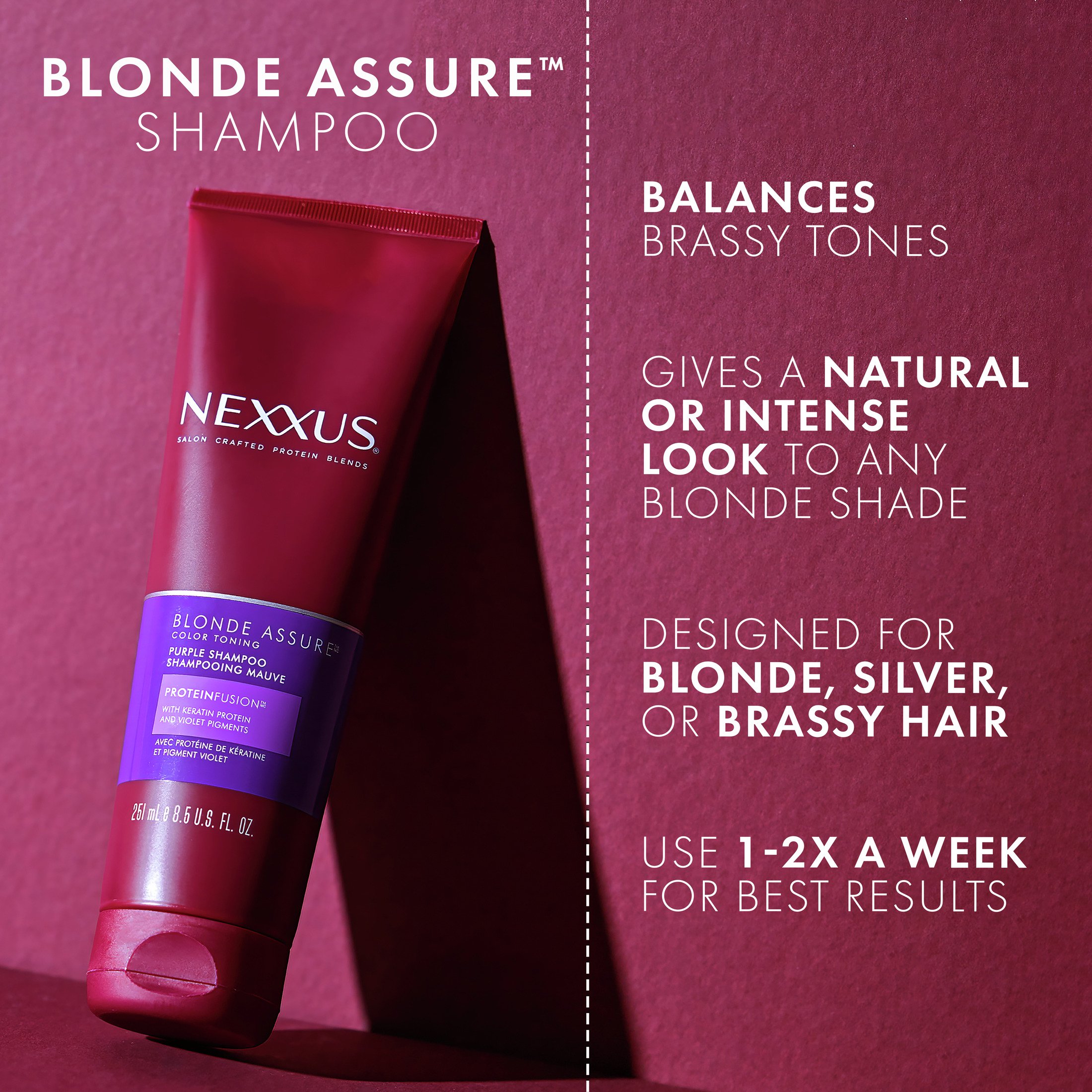 Nexxus Blonde Assure Purple Shampoo - Shop Shampoo & Conditioner At H-E-B