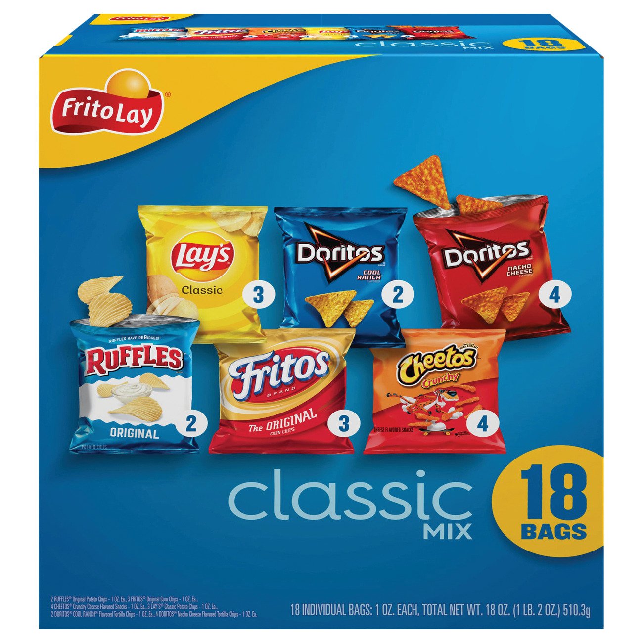 Frito Lay Classic Mix Variety Pack Chips - Shop Snacks & Candy At H-E-B