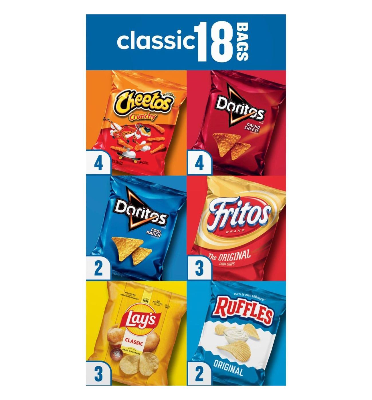 Frito Lay Classic Mix Chips Multipack 1 oz Bags; image 6 of 7