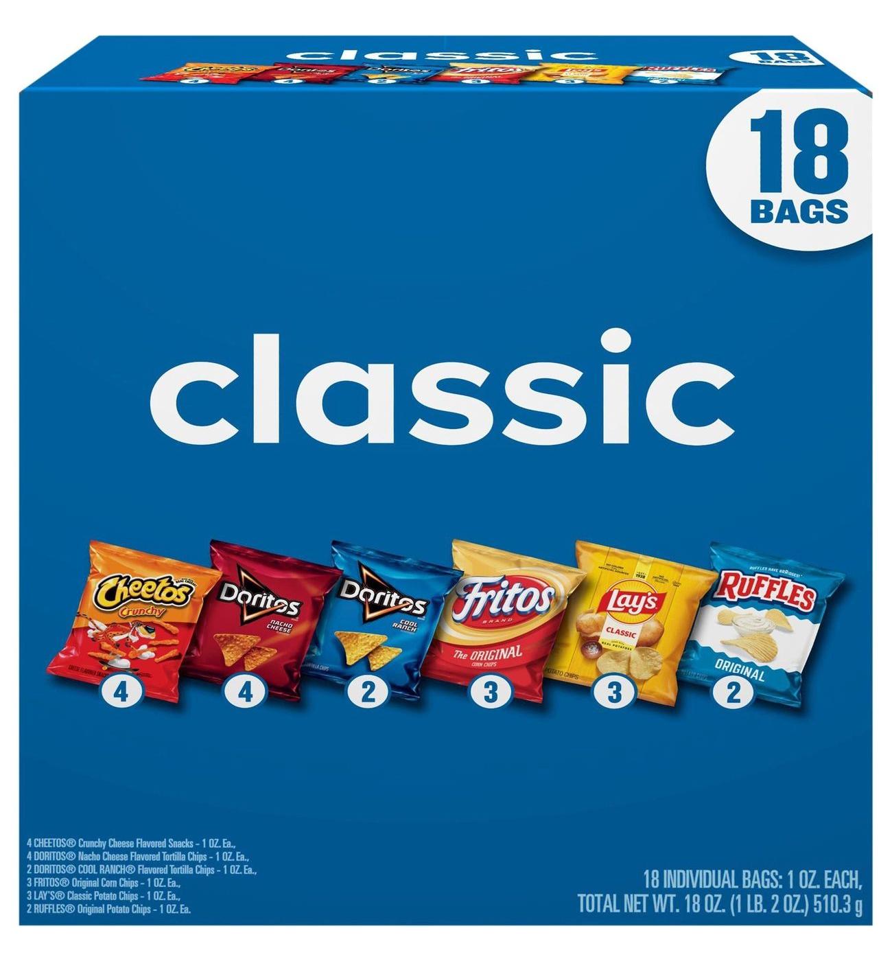Frito Lay Classic Mix Chips Multipack 1 oz Bags; image 7 of 7