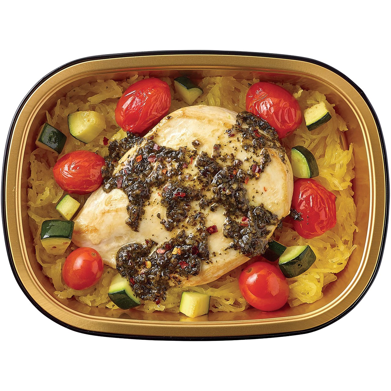 Meal Simple By H-E-B Basil Pesto Chicken & Spaghetti Squash - Shop ...