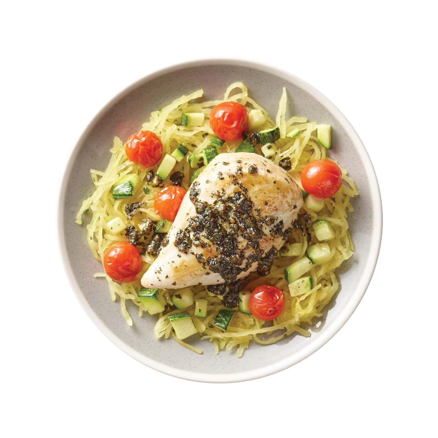Meal Simple by H-E-B Basil Pesto Chicken & Spaghetti Squash; image 2 of 3