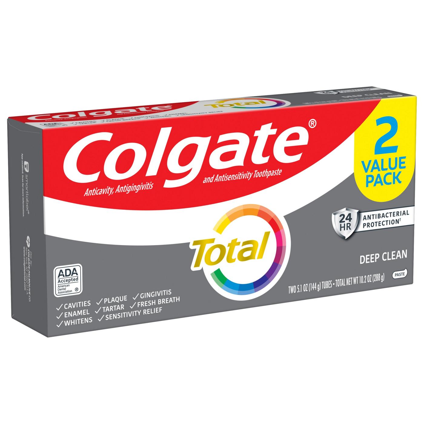 Colgate Total Deep Clean Toothpaste, 2 Pk; image 7 of 12