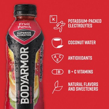 BODYARMOR Sports Drink 8 pk Bottles - Fruit Punch, 12 oz