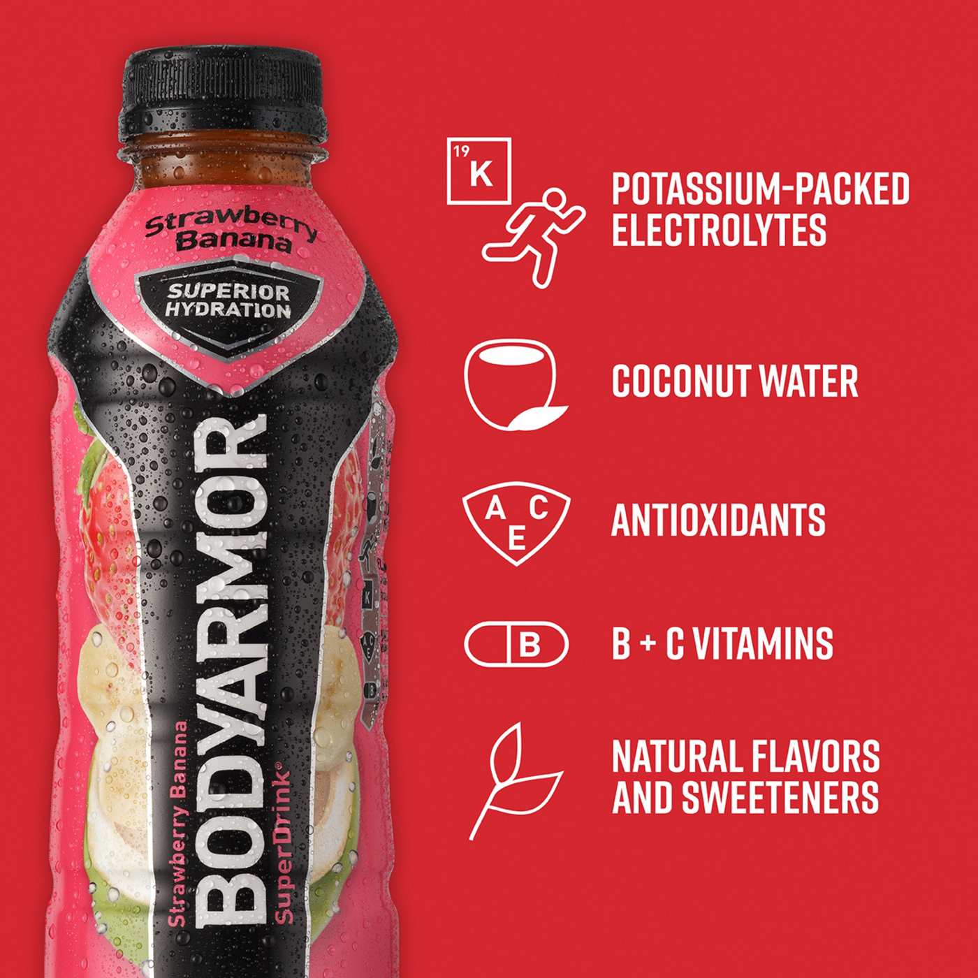 BODYARMOR Sports Drink 8 pk Bottles - Strawberry Banana; image 5 of 6