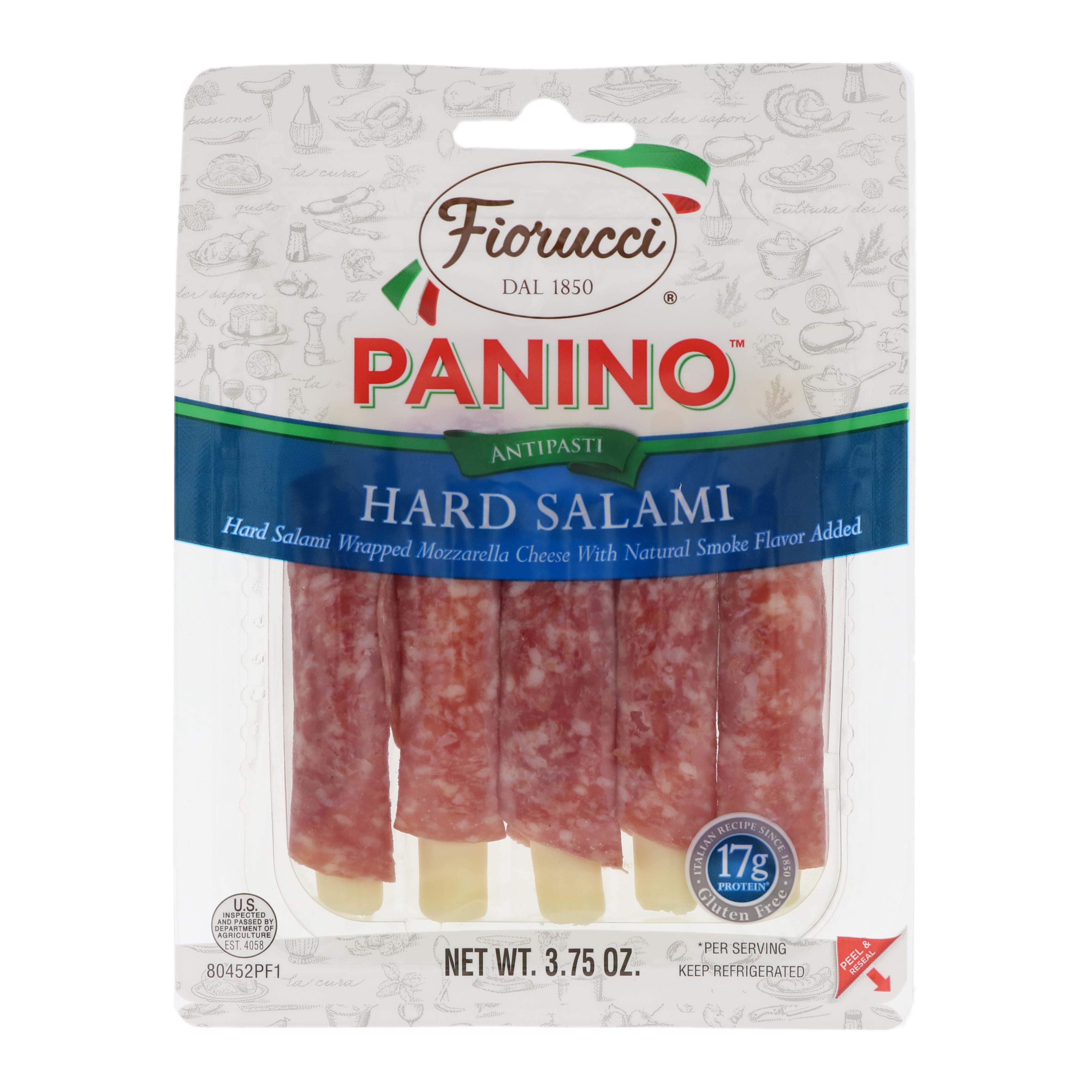Fiorucci Panino Hard Salami Wrapped Mozzarella Cheese - Shop Cheese at ...