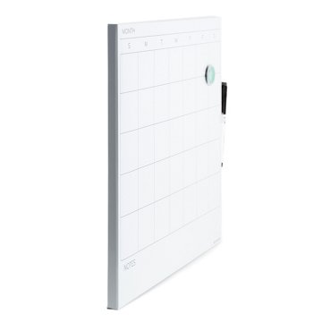 U Brands Square Calendar Dry Erase Board, 14" x 14"