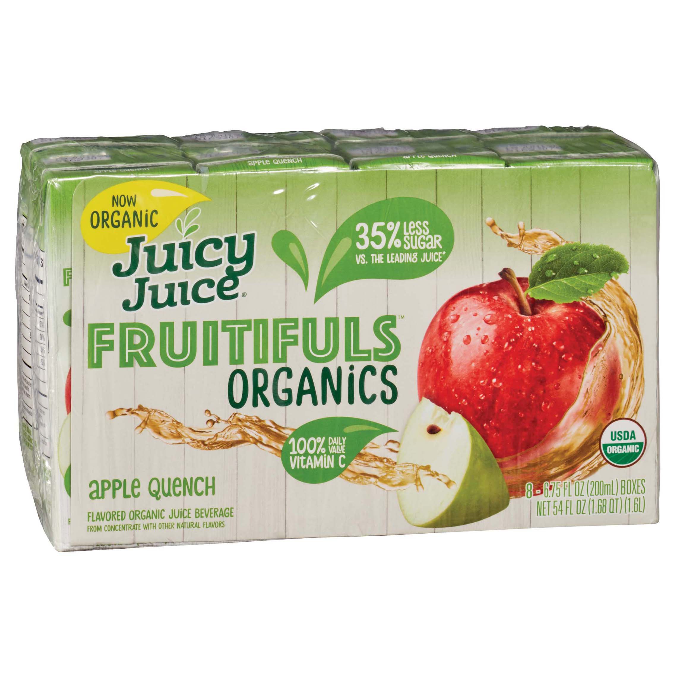 Juicy Juice Fruitifuls Organics Apple Quench Juice Beverage 6.75 oz