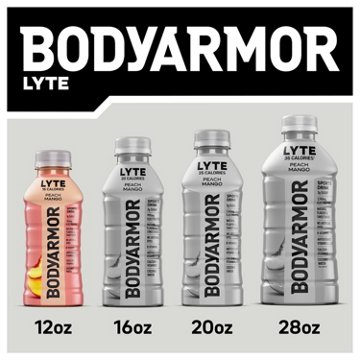 BODYARMOR Lyte Sports Drink 8 pk Bottles - Peach Mango, 12 oz