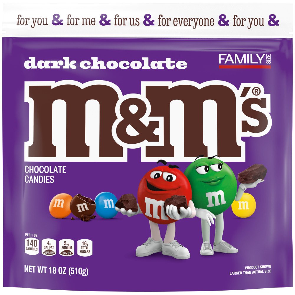 M M S 50 Cacao Dark Chocolate Candies Family Size Bag Shop Candy At H E B