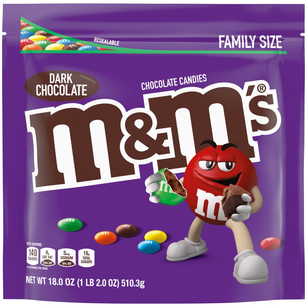 M&M'S Dark Chocolate Peanut 19.2 oz Pouch