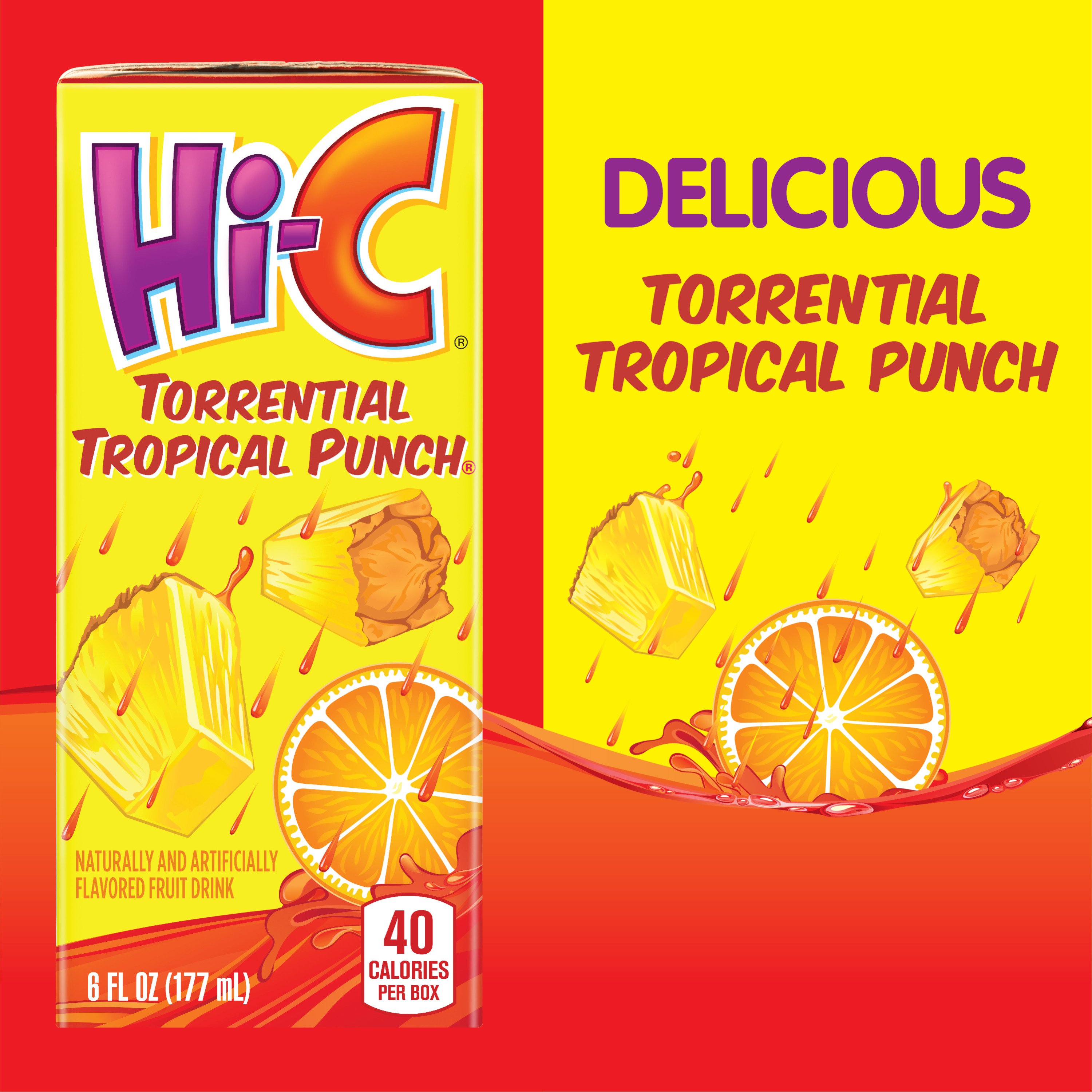 Hi-C Torrential Tropical Punch Juice Drink 8 pk Boxes - Shop Juice