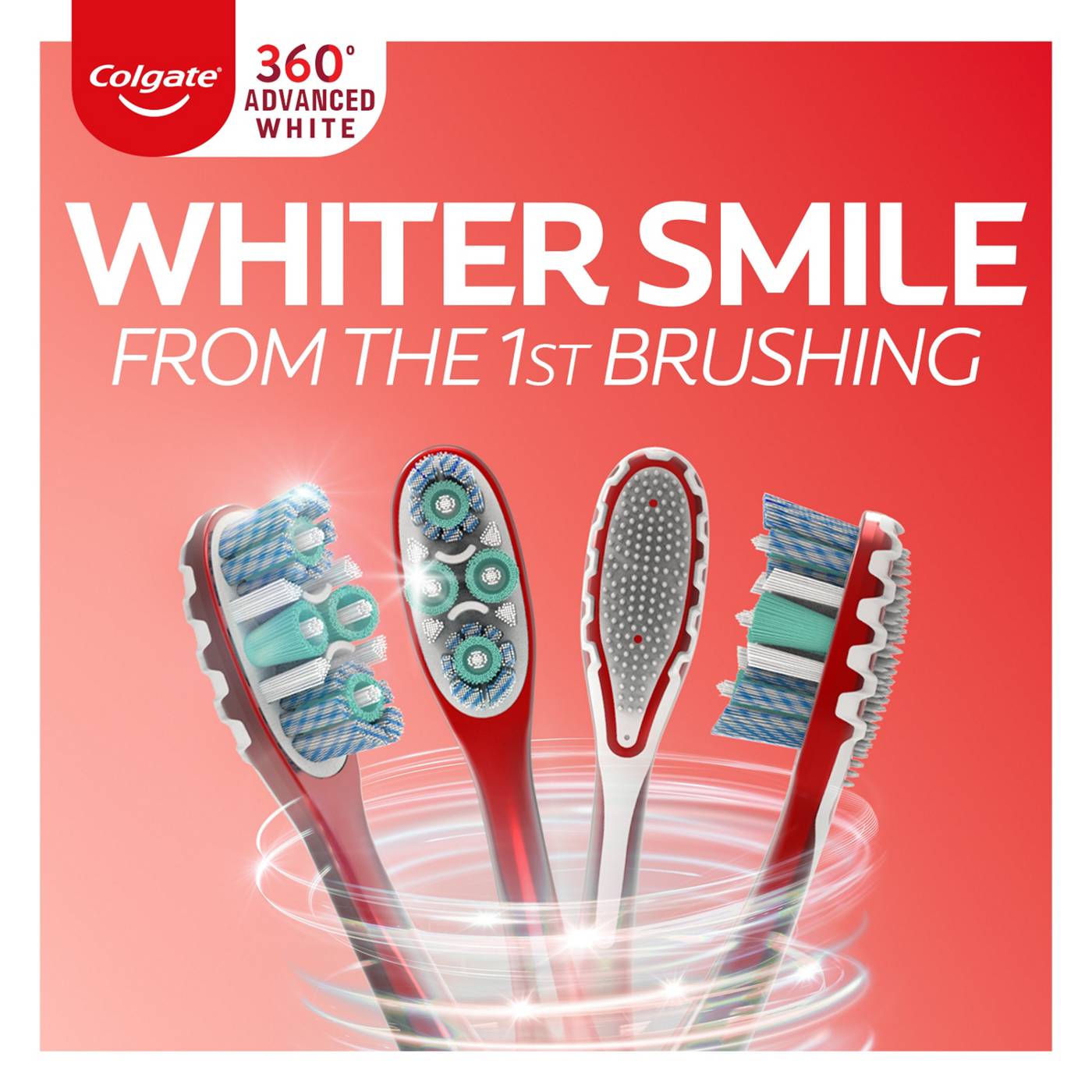 Colgate 360 Advanced Optic White Toothbrush; image 6 of 7
