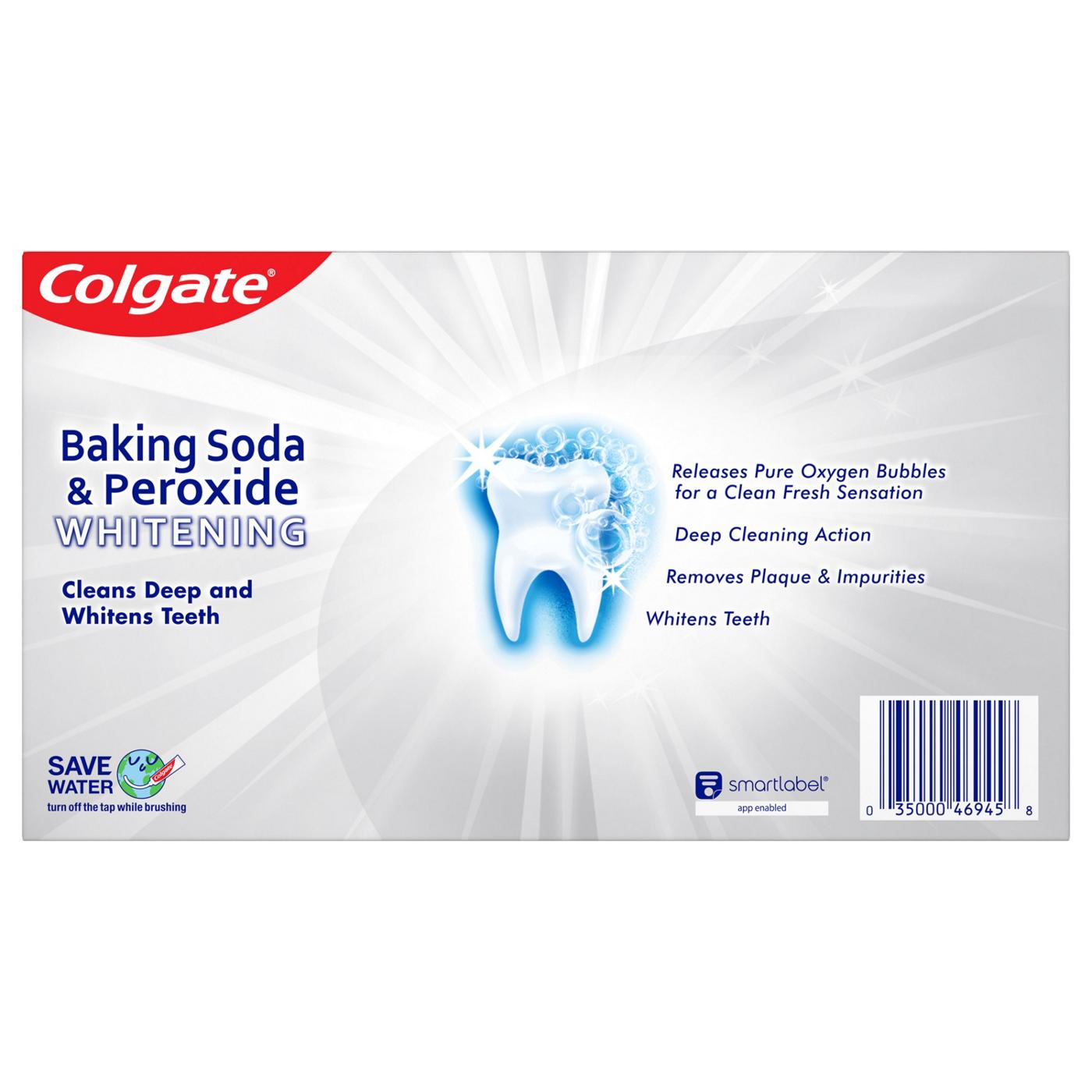Colgate Baking Soda & Peroxide Anticavity Toothpaste 3 pk - Brisk Mint; image 3 of 3