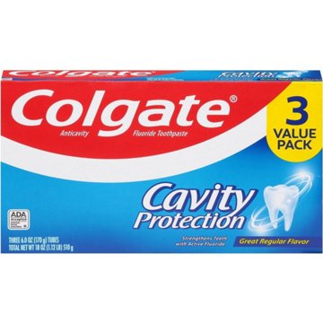 Colgate Cavity Protection Anticavity Toothpaste 3 pk, 18 oz