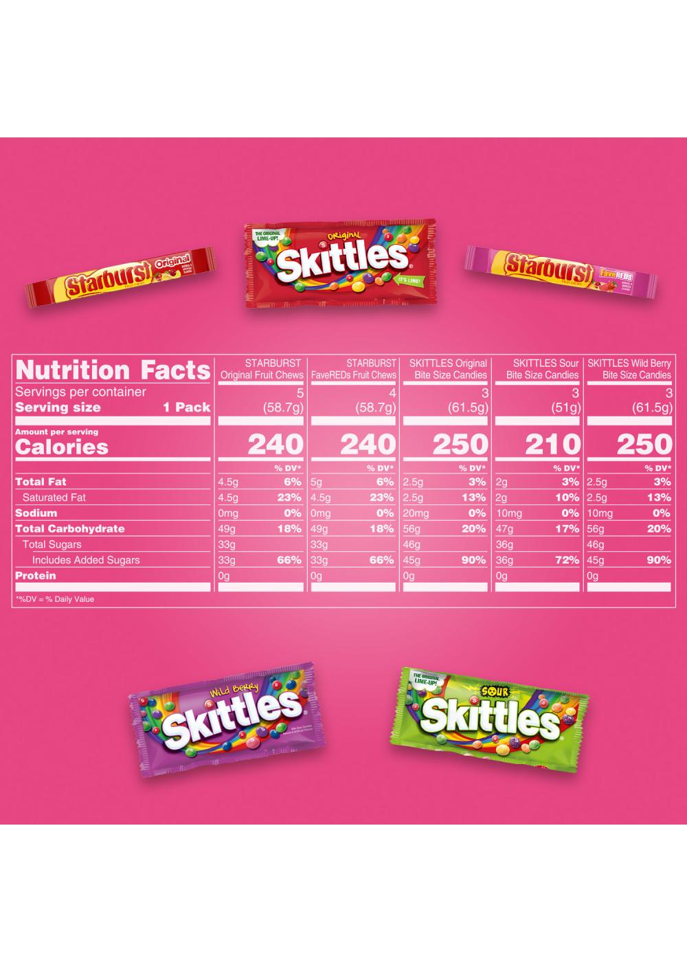 Skittles & Starburst Assorted Chewy Candy - Variety Pack; image 2 of 15