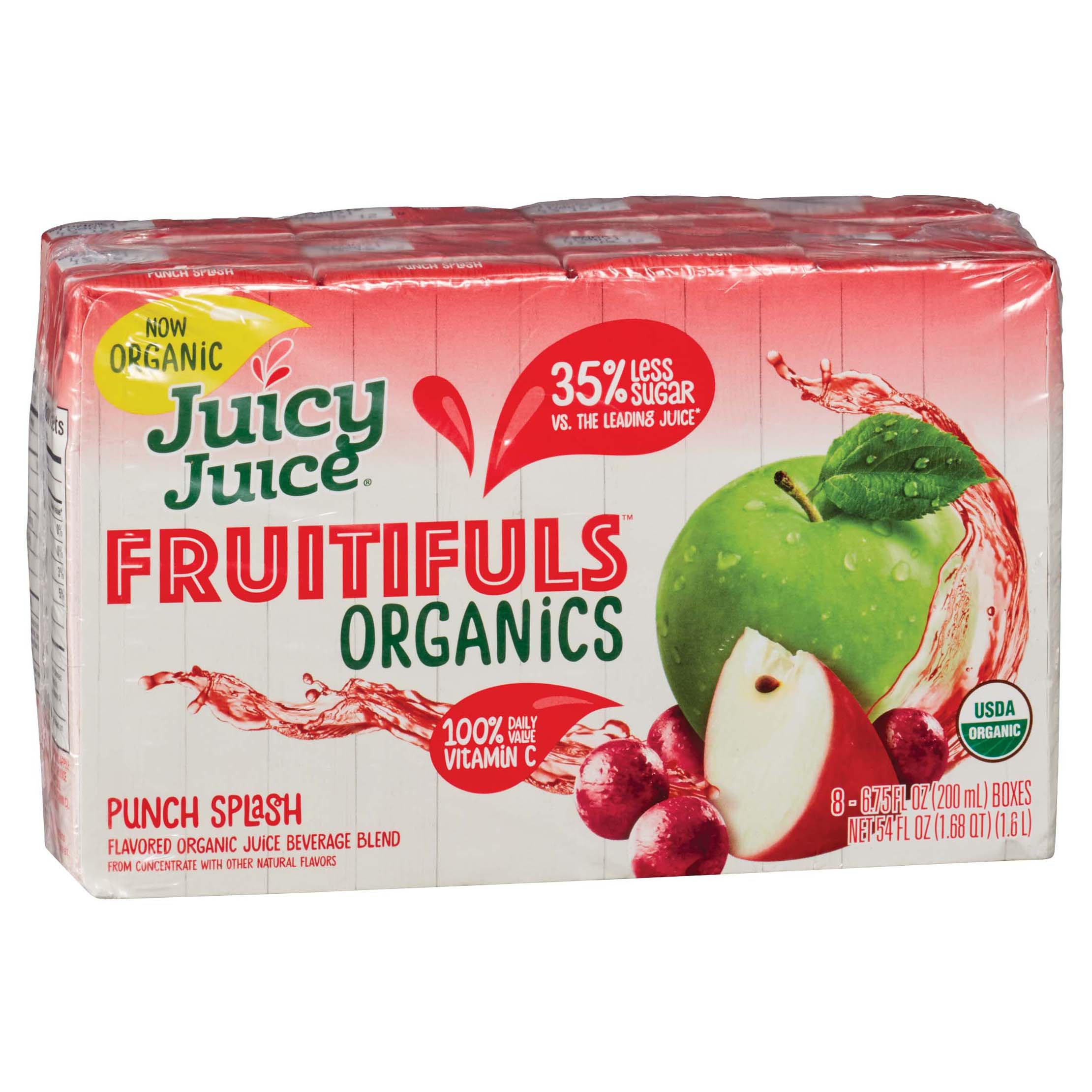 Juicy Juice Fruitifuls Organics Punch Splash Juice Beverage 6.75 oz