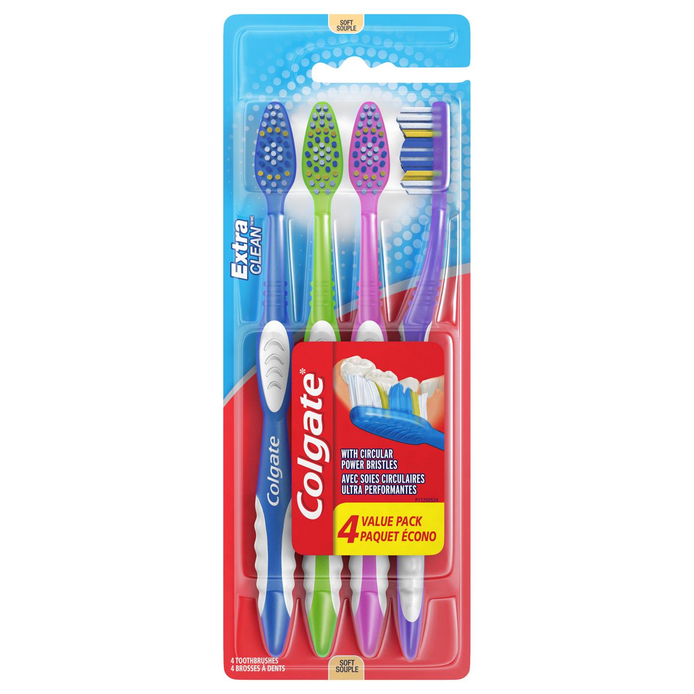 Colgate Extra Clean Toothbrush Value Pack Soft; image 1 of 2