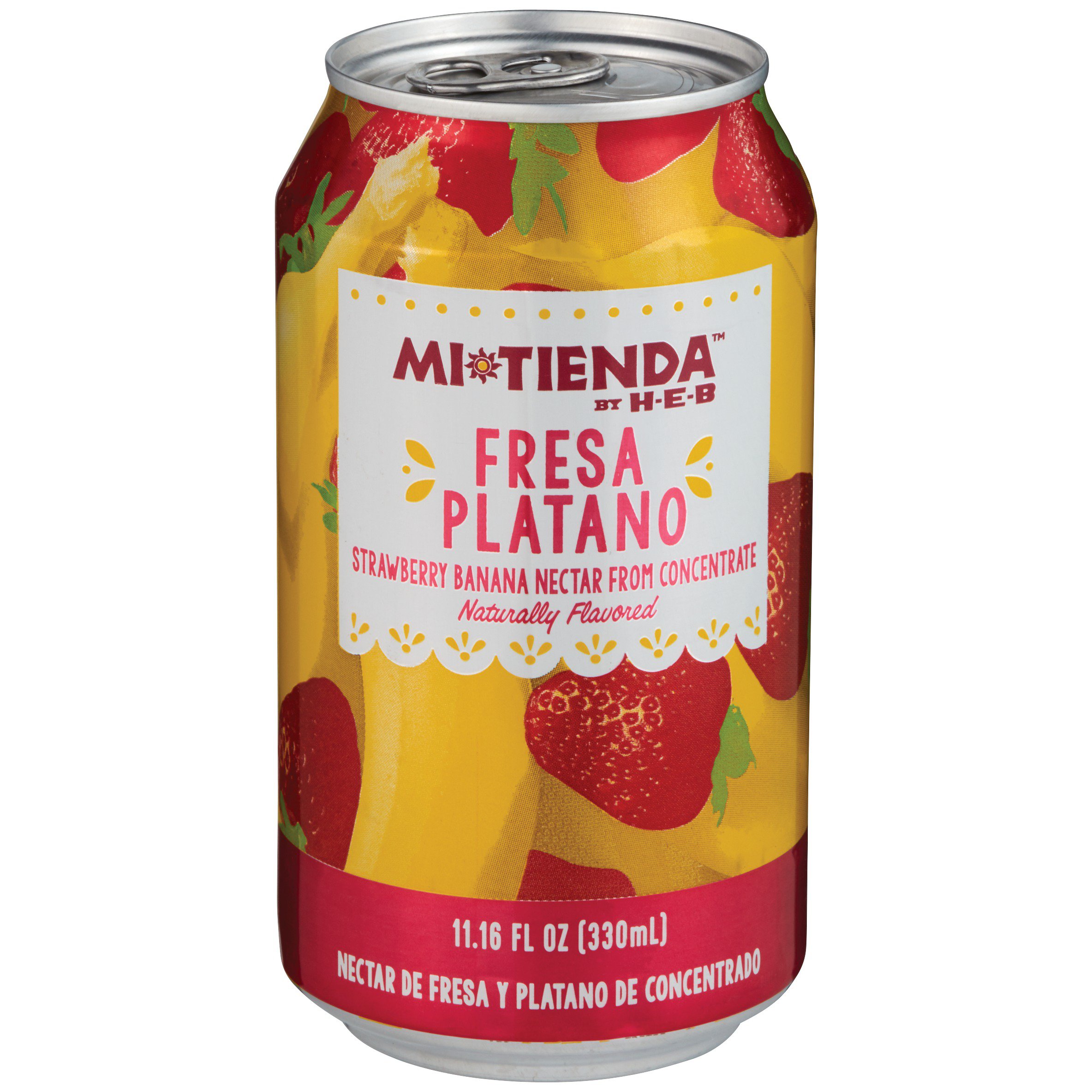 H-E-B Mi Tienda Fresa Platano Strawberry Banana Nectar, 11.16 oz