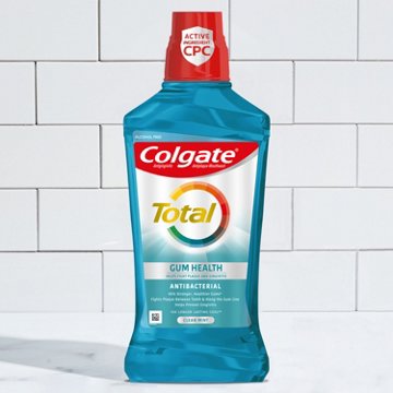 Colgate Total Gum Health Antibacterial Mouthwash - Clean Mint, 33.8 oz