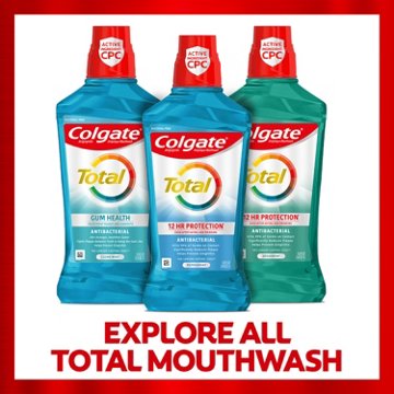 Colgate Total Gum Health Antibacterial Mouthwash - Clean Mint, 33.8 oz