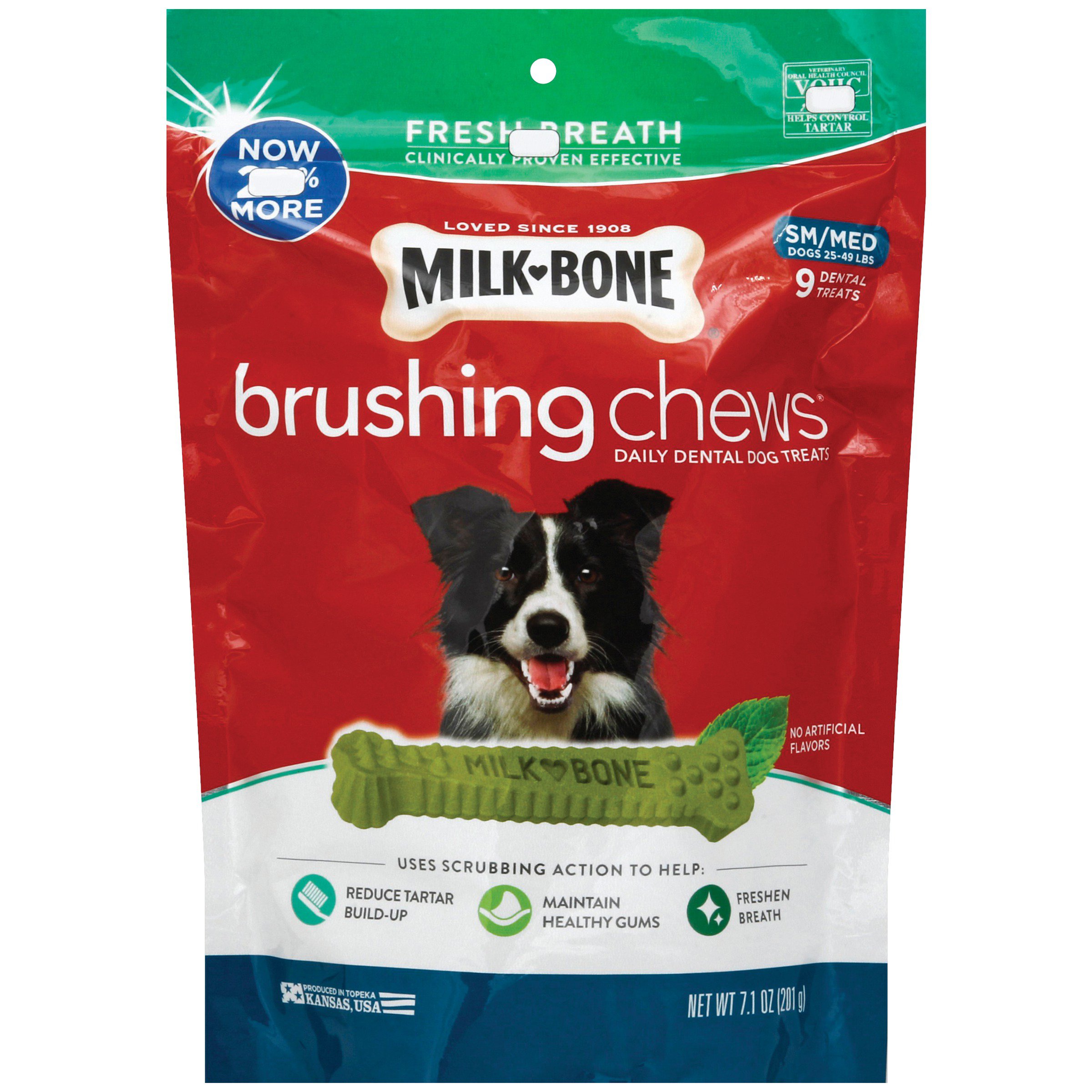 MilkBone Brushing Chews Small Medium Dental Treats Shop Dogs at HEB