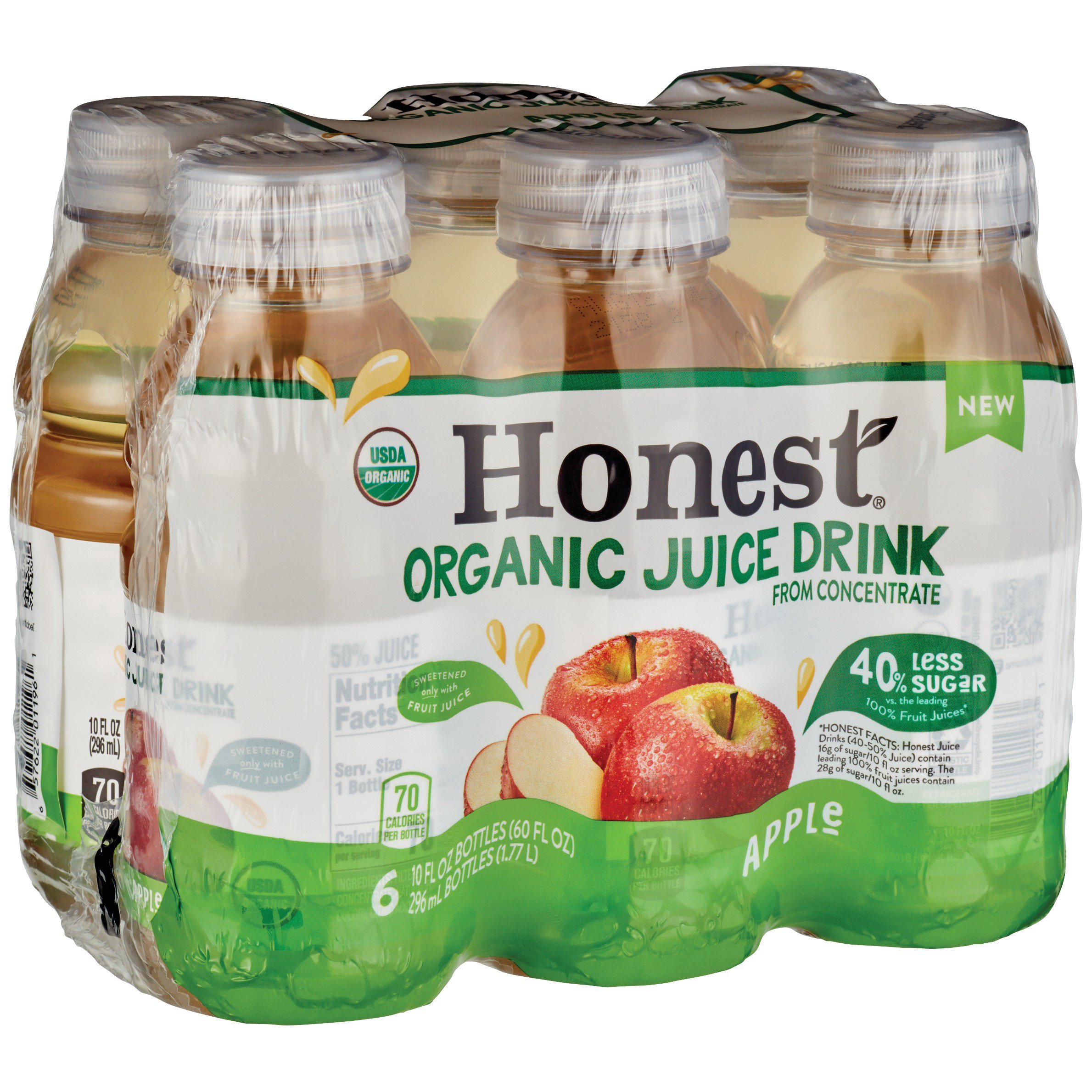Honest Organic Apple Juice Drink 10 oz Bottles Shop Juice at HEB