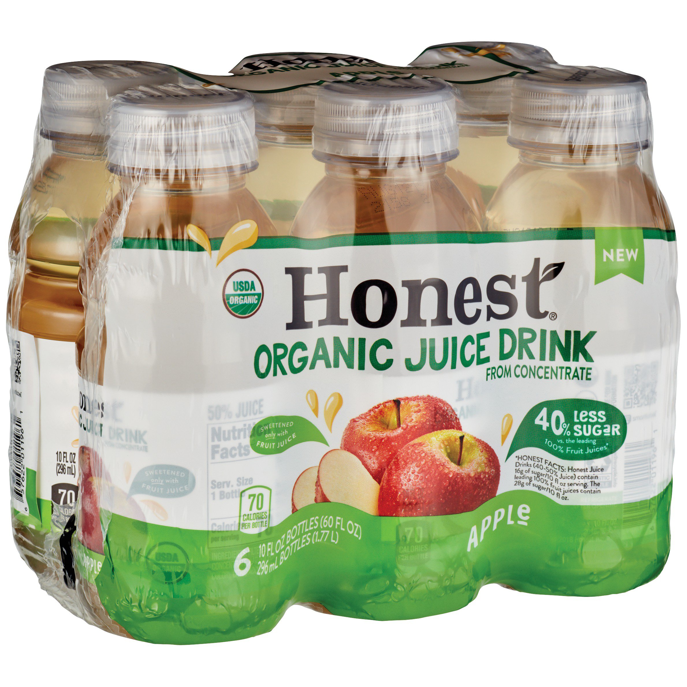 Honest Organic Apple Juice, 6 bottles / 10 fl oz - Kroger