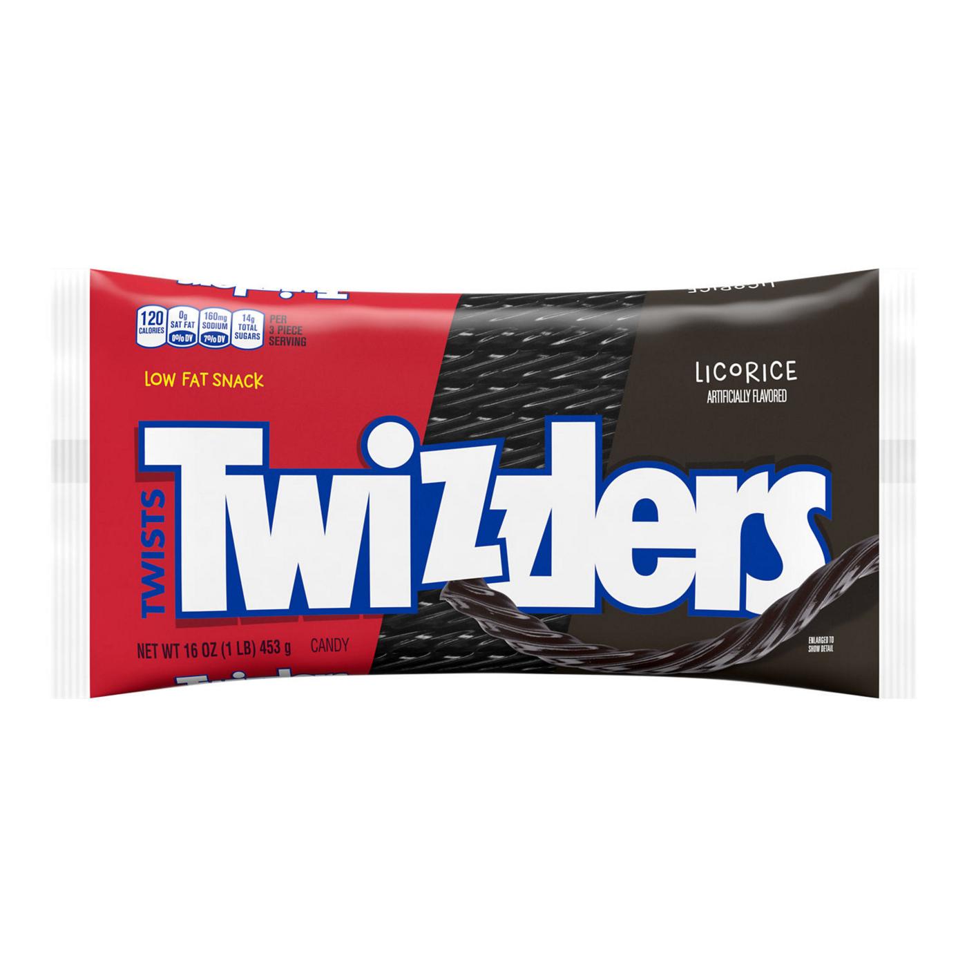 Twizzlers Twists Black Licorice Candy; image 1 of 7