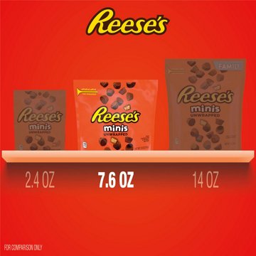 Reese's Minis Milk Chocolate Peanut Butter Cups Candy Bag