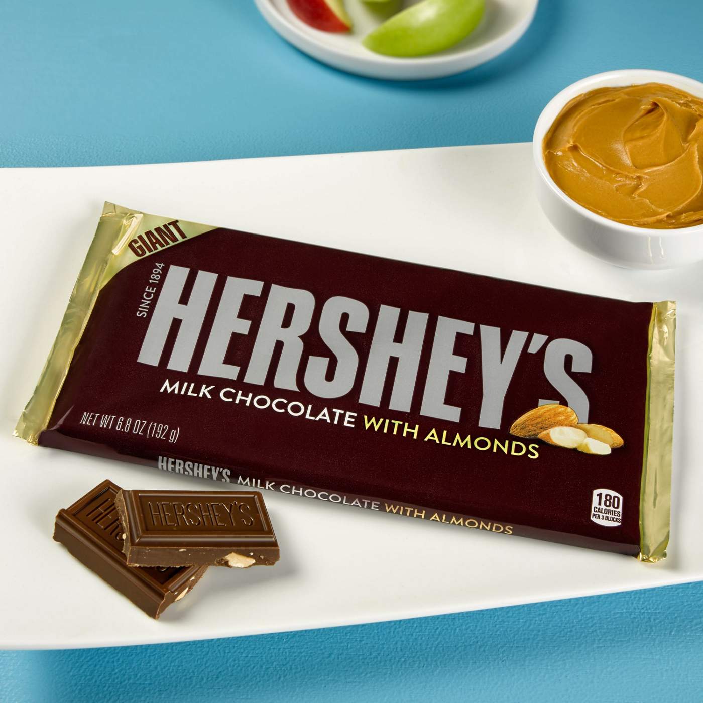 Hershey's Milk Chocolate with Almonds Giant Candy Bar; image 4 of 10