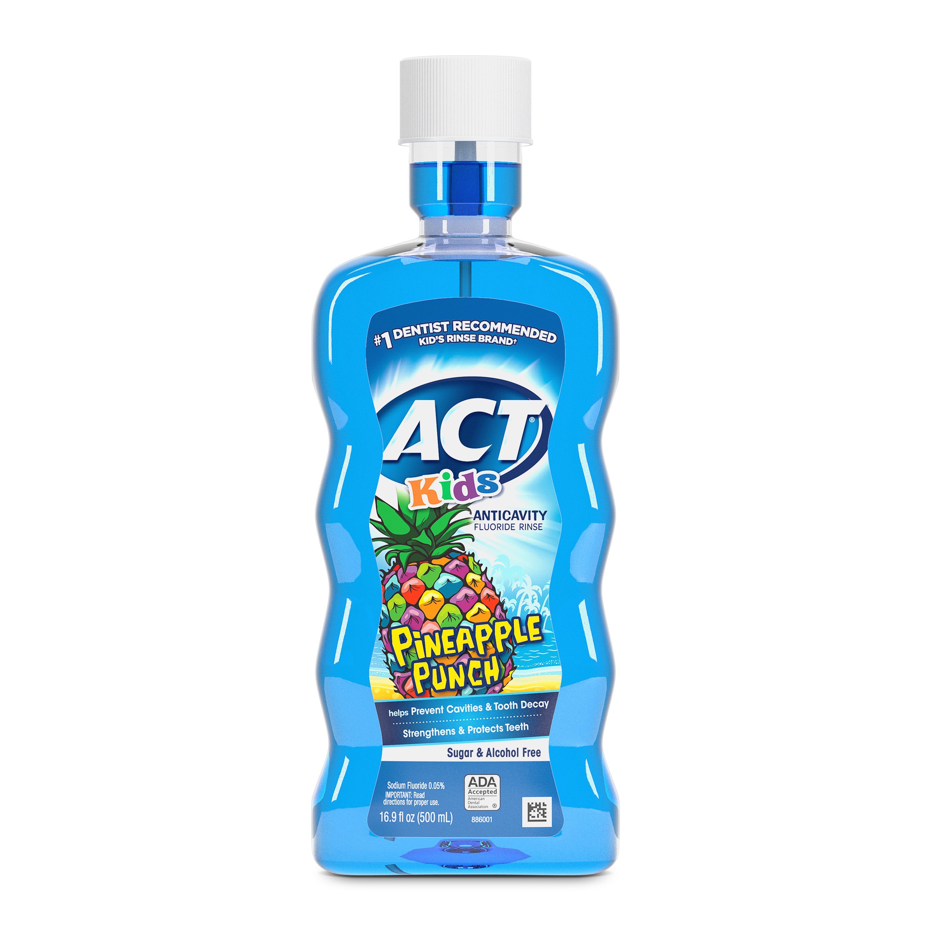 ACT Kids Fluoride Rinse Pineapple Punch Shop Mouthwash at HEB