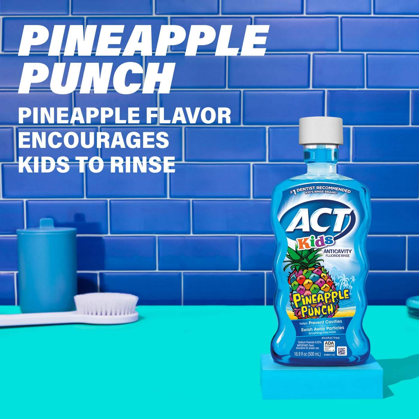 ACT Kids Anticavity Fluoride Rinse - Pineapple Punch; image 2 of 6