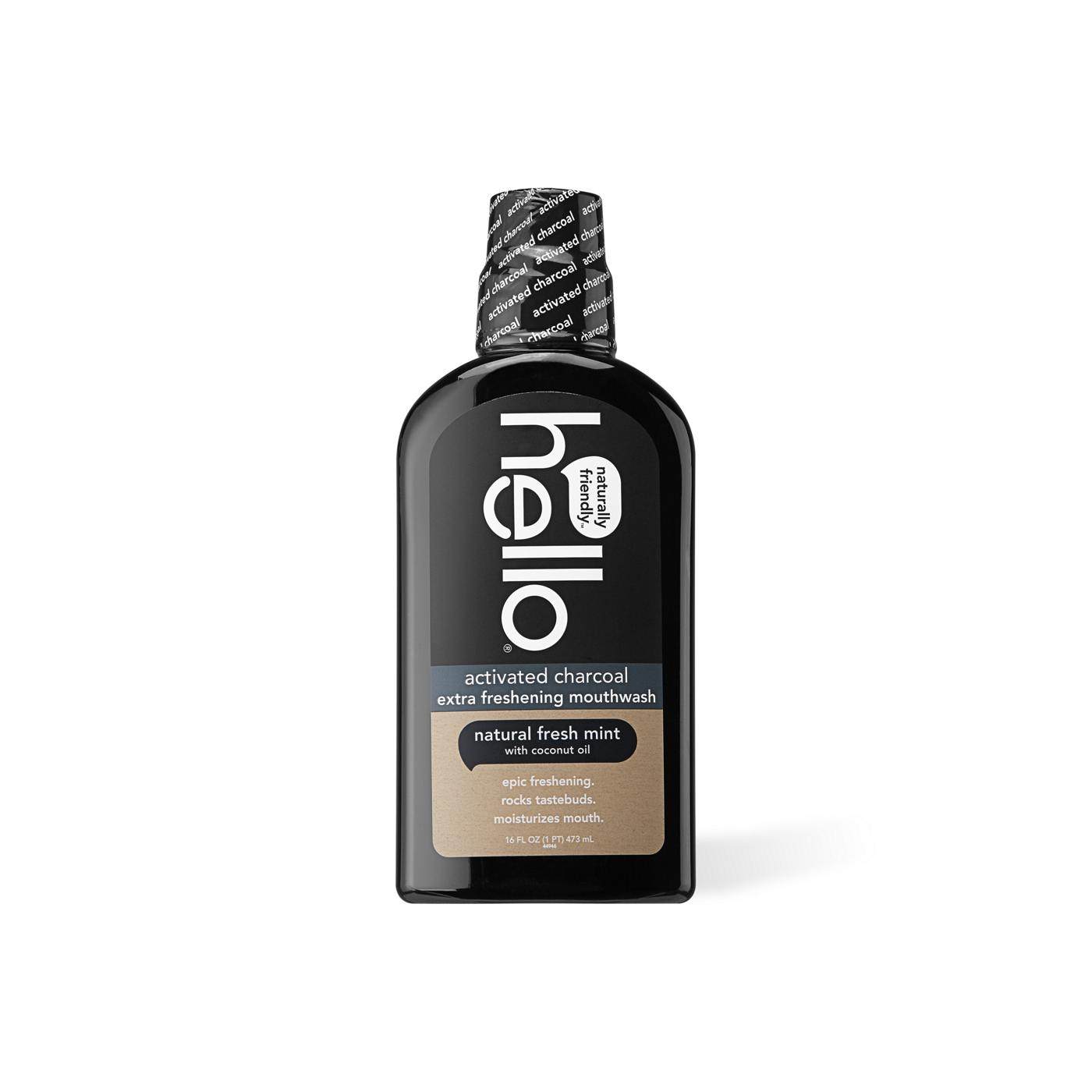 hello Activated Charcoal Extra Fresh Mouthwash; image 1 of 5