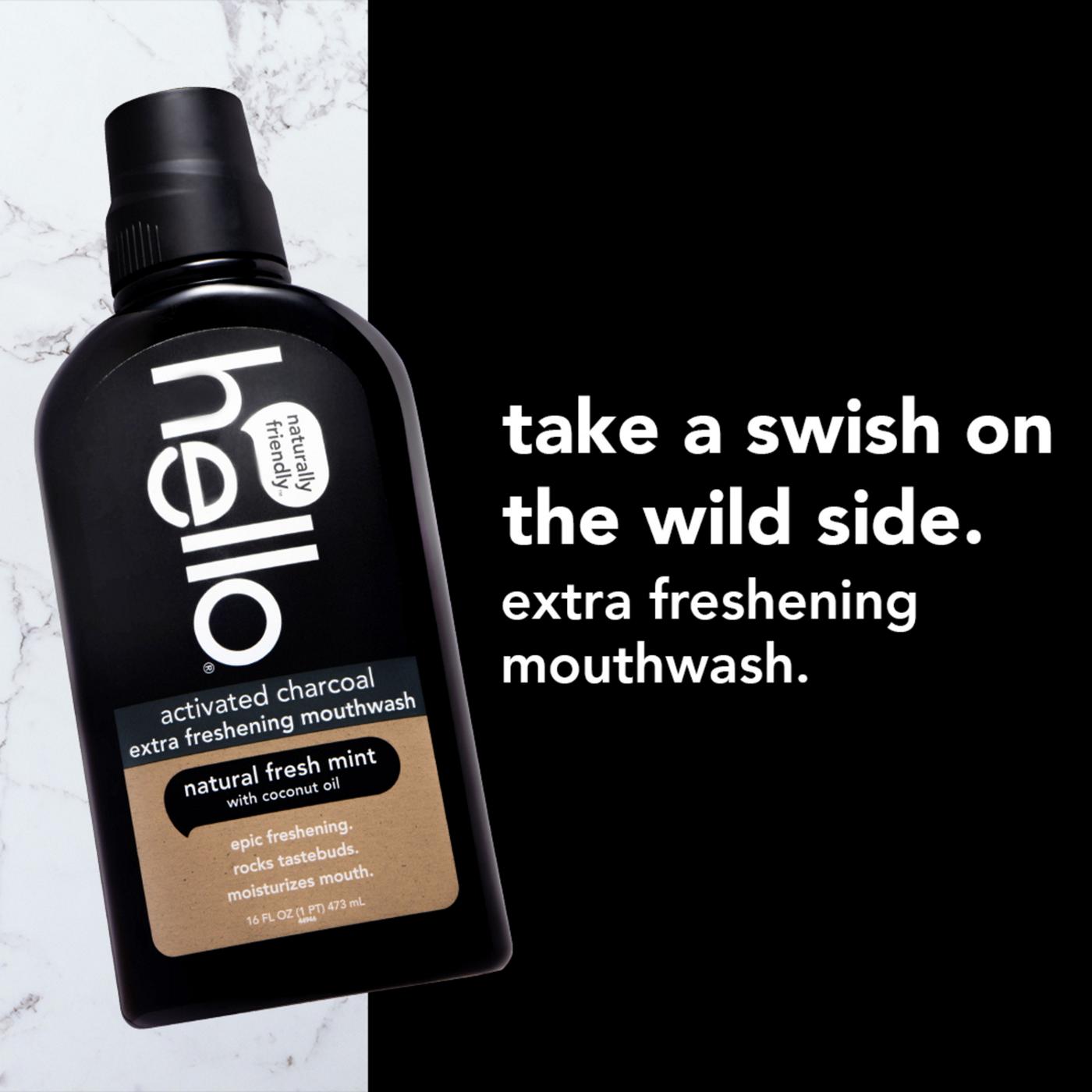 hello Activated Charcoal Extra Fresh Mouthwash; image 3 of 5