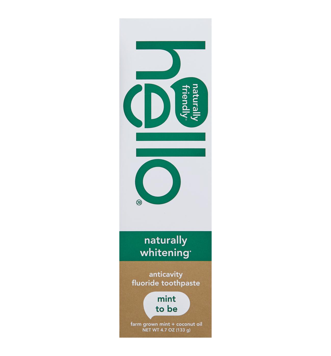 hello Naturally Fresh Fluoride Whitening Toothpaste; image 1 of 2