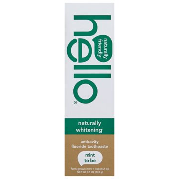hello Naturally Fresh Fluoride Whitening Toothpaste