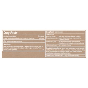 hello Naturally Fresh Fluoride Whitening Toothpaste