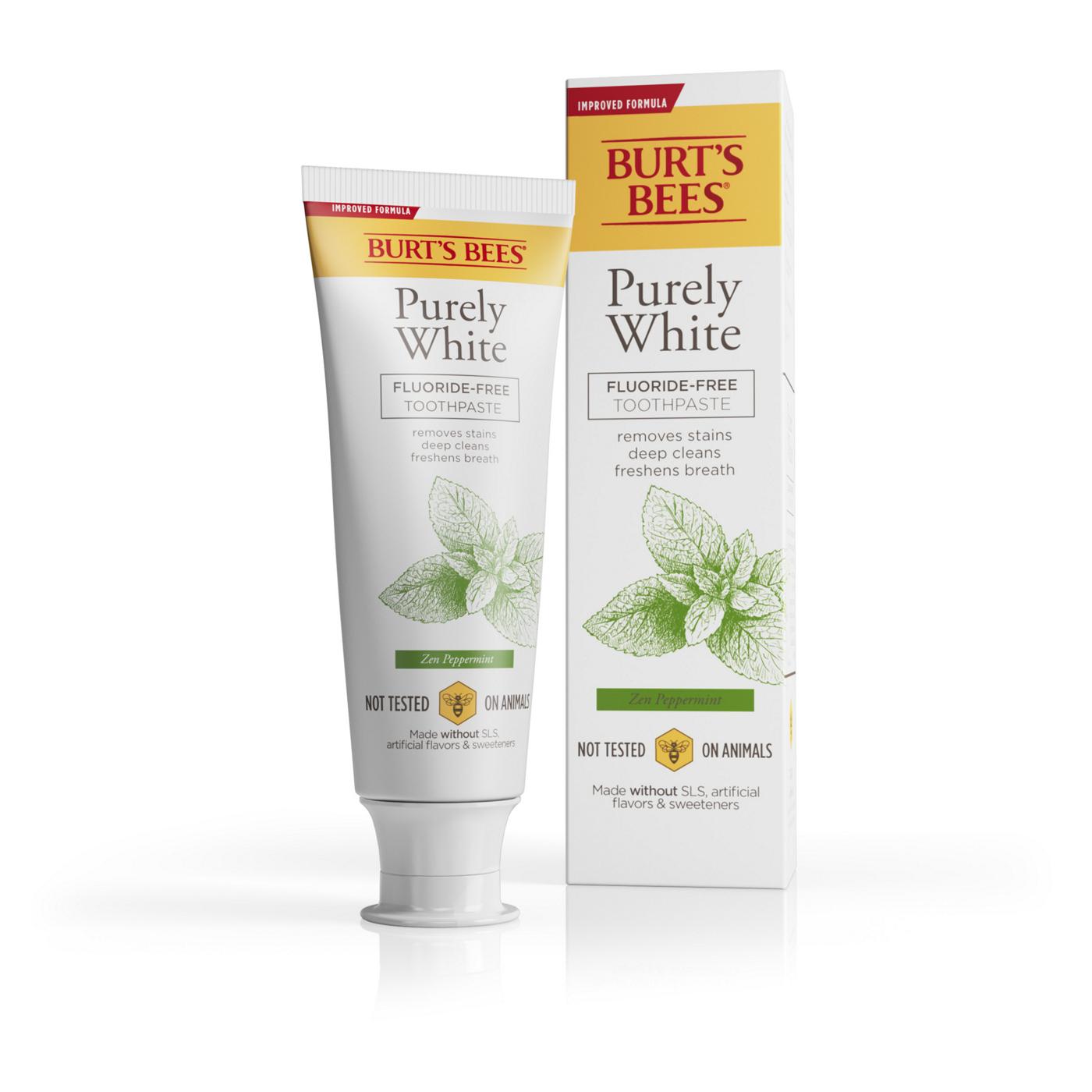 Burt's Bees Purely White Fluoride-Free Toothpaste - Zen Peppermint; image 5 of 8