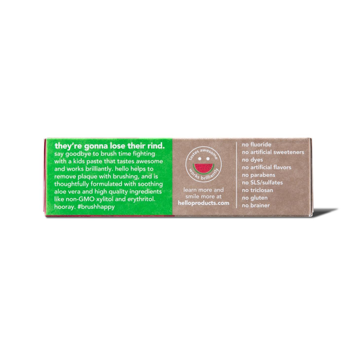 hello Kids Fluoride Free Toothpaste - Fresh Watermelon; image 8 of 8