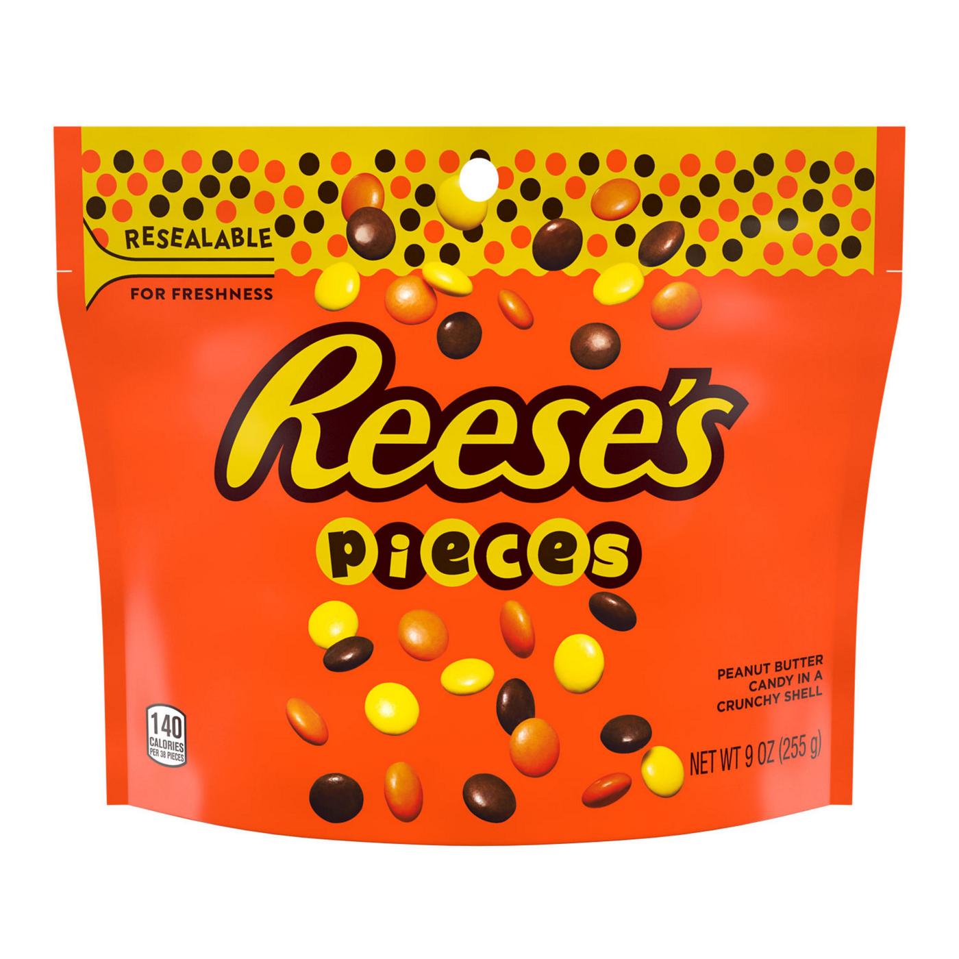 Reese's Pieces Peanut Butter Candy - Resealable Bag - Shop Candy