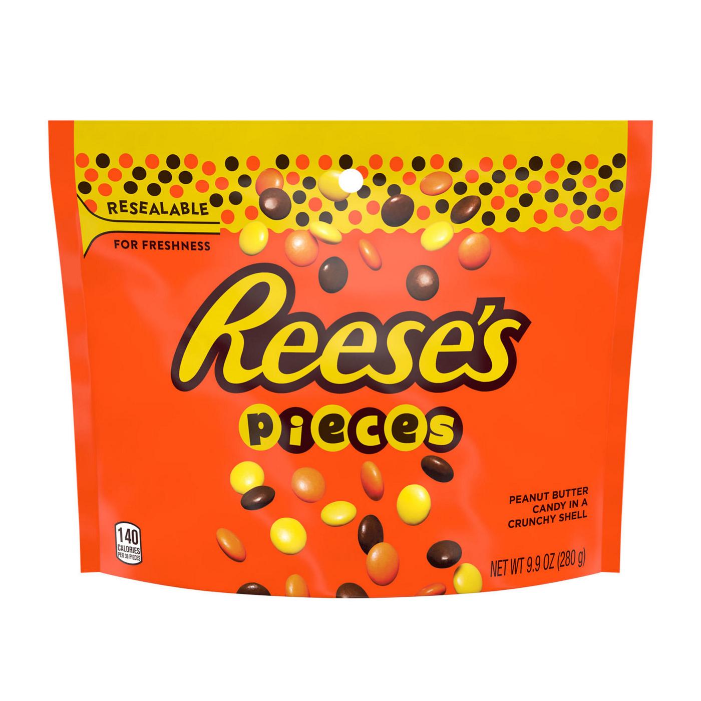 Reese's Pieces Peanut Butter Candy - Resealable Bag - Shop Candy