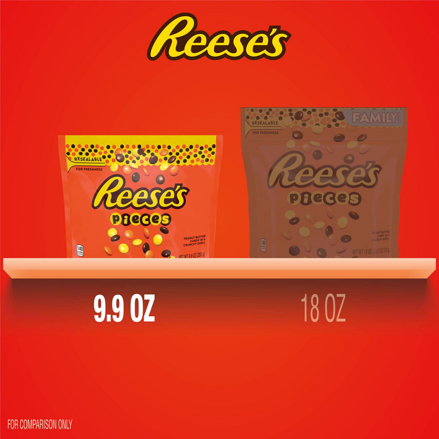 REESE'S PIECES Peanut Butter Candy, 9.9 oz bag