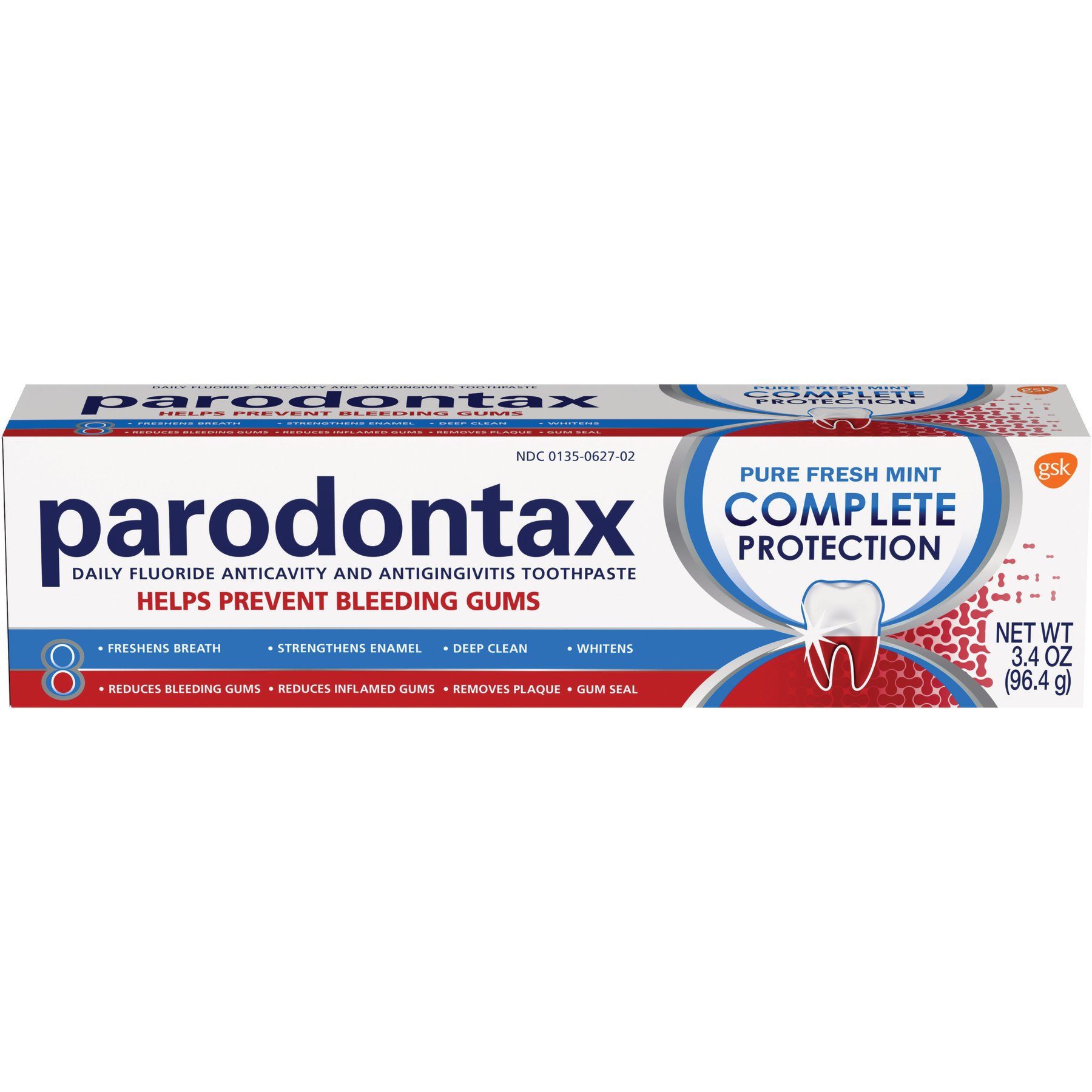prototype dood gaan Symposium Parodontax Complete Protection Gingivitis Toothpaste - Pure Fresh Mint -  Shop Toothpaste at H-E-B