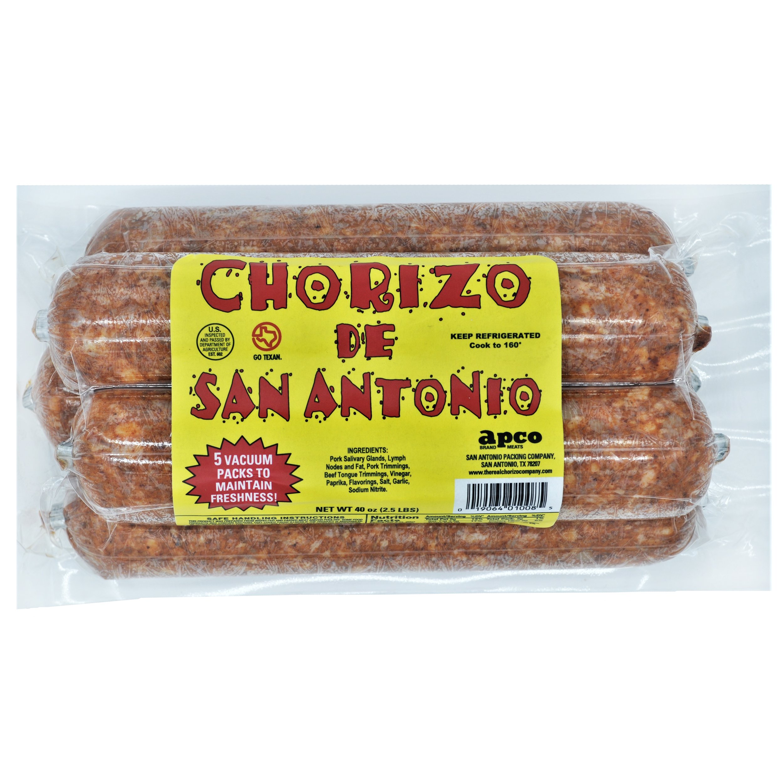 Apco Chorizo De San Antonio Sausage Shop Sausage At H E B