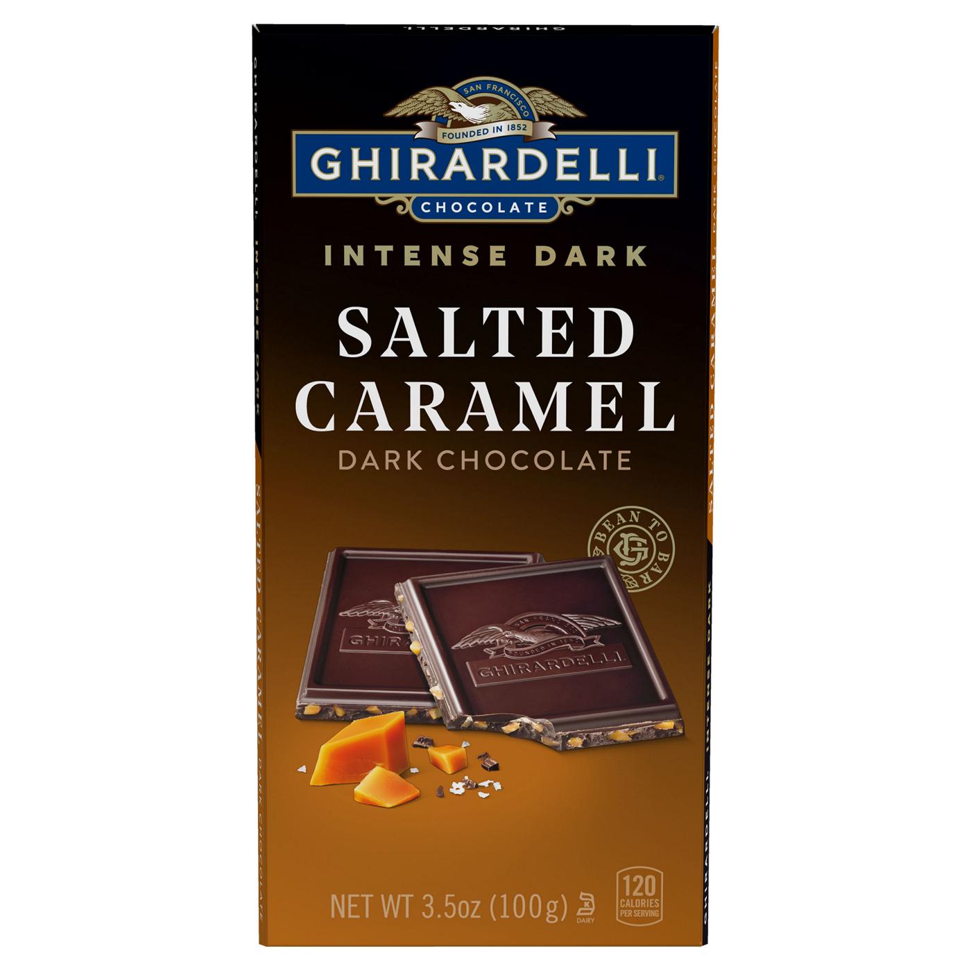 Ghirardelli Salted Caramel Intense Dark Chocolate Bar; image 1 of 6