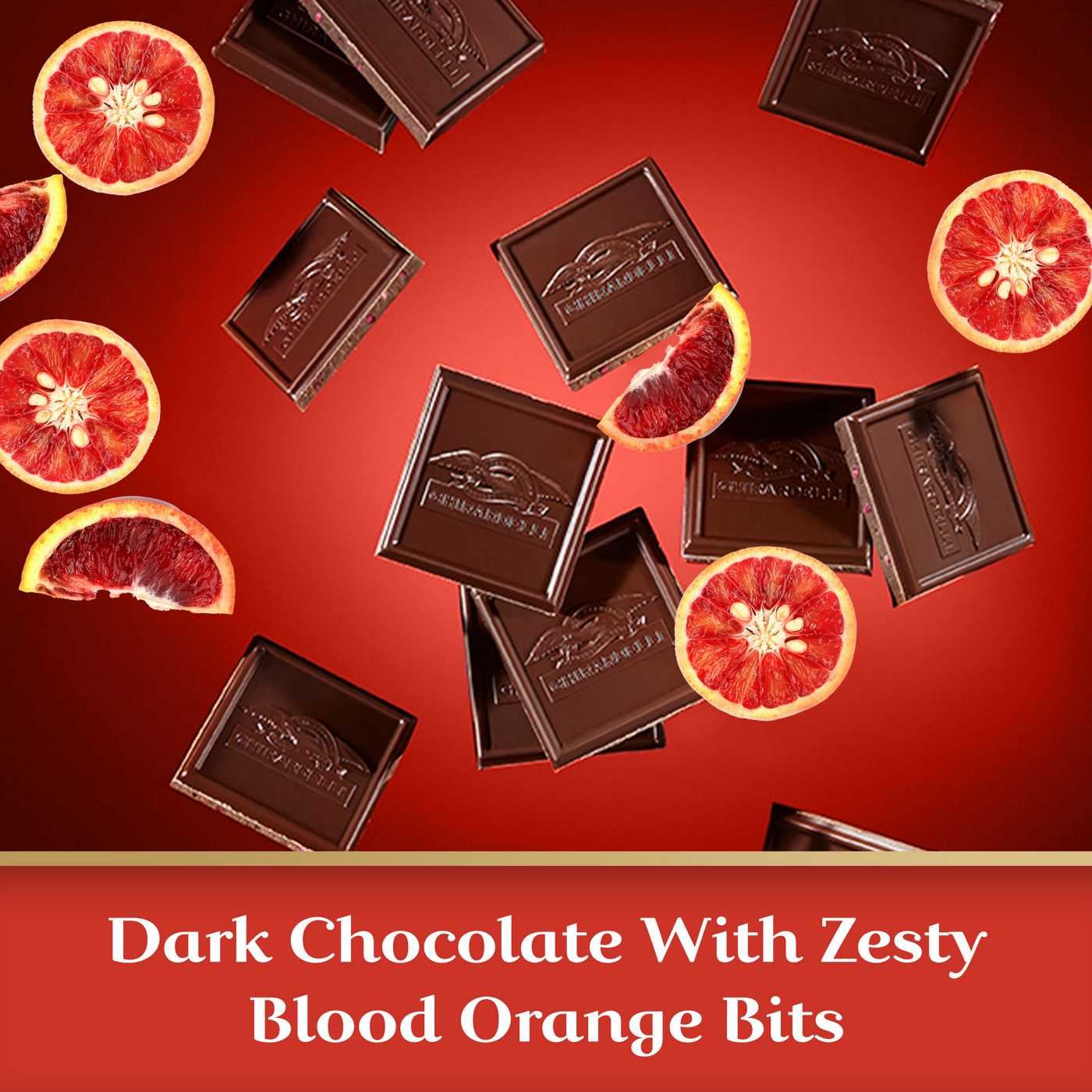 Ghirardelli Intense Dark Blood Orange Chocolate Bar; image 2 of 7