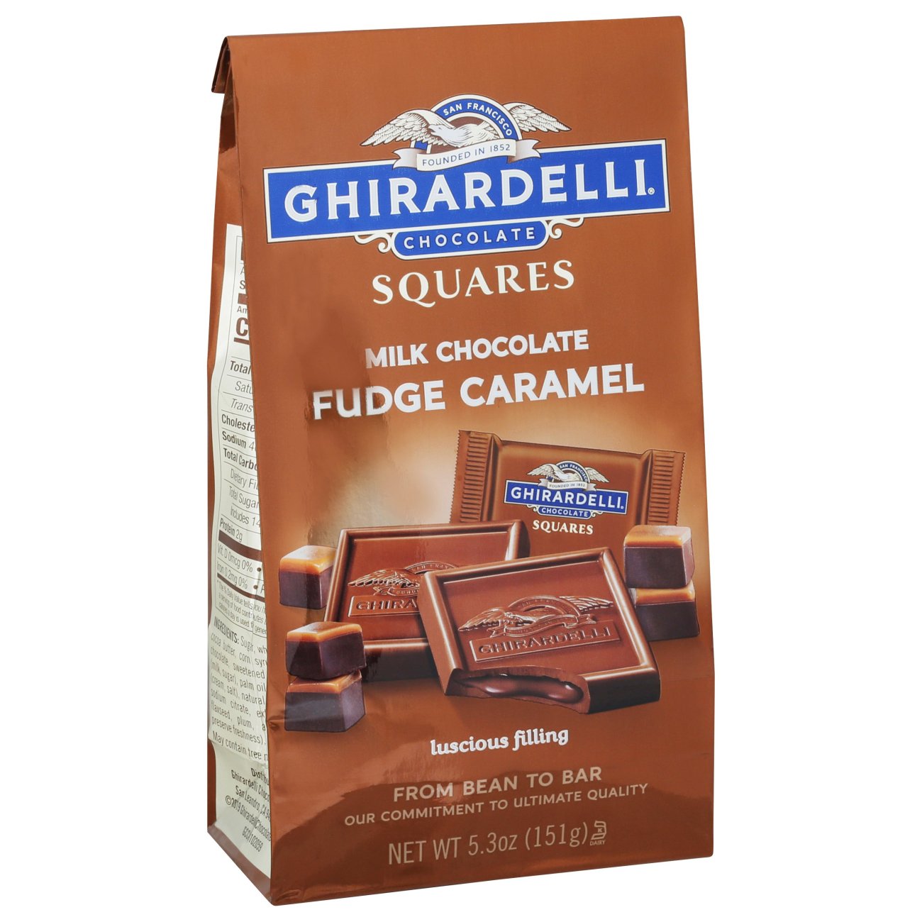 Ghirardelli Milk Chocolate Fudge Caramel Filled Shop Candy at HEB
